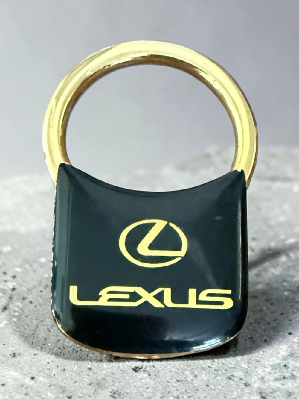 Vintage Lexus Black & Gold Locking Key Ring- Valet Style Quick Release